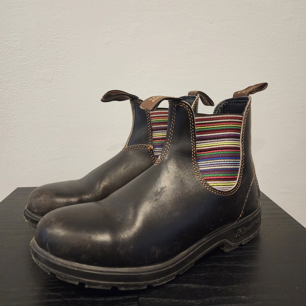 Black Leather Chelsea Boots